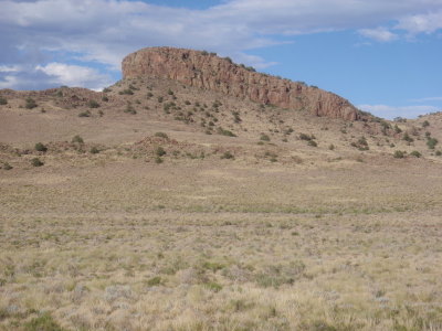A volcanic butte.